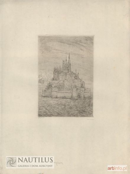 BRANDEL Konstanty | Krajobraz, wspomnienie z pielgrzymki do Mont St. Michel, 1913