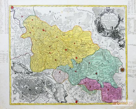 LOTTER Tobias Conrad | Nova Mappa Geographica Totius Ducatus Silesiae Tam Superioris...