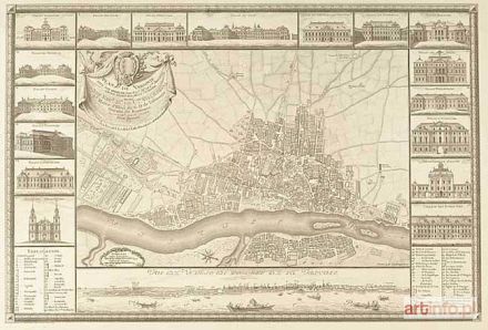 RIZZI-ZANNONI Giovanni Antonio | PLAN i WIDOK WARSZAWY, 1772