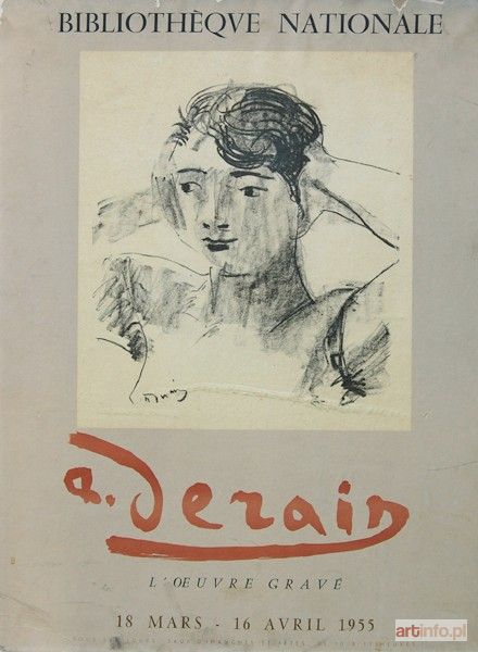 DERAIN André | Plakat z wystawy A.Derain. L`oeuvre gravé (1955)