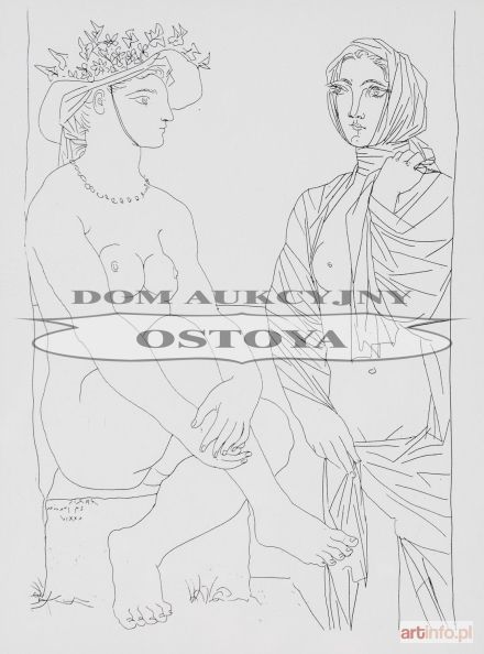 PICASSO Pablo | DWIE KOBIETY: SIEDZĄCA KOBIETA W KAPELUSZU I STOJĄCA, 1934