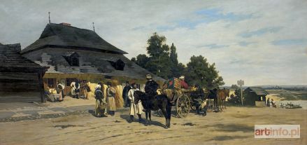 SZERNER Władysław | PRZED KRAKOWSKĄ KARCZMĄ, 1877