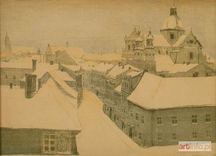 FILIPKIEWICZ Stefan | Widok z Wawelu na Kraków, 1911