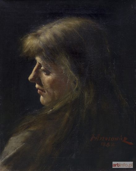 AXENTOWICZ Teodor | PORTRET KOBIETY, 1882