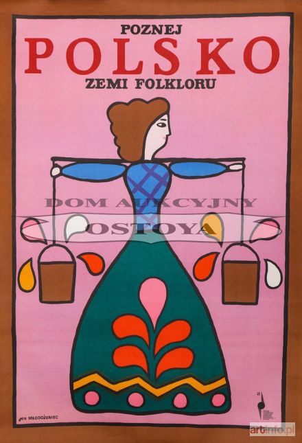 MŁODOŻENIEC Jan | Plakat POZNEJ POLSKO ZIEMI FOLKLORU, 1970