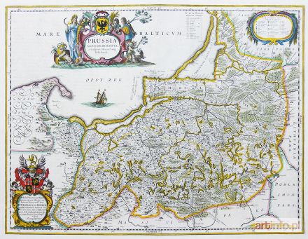 JANSSONIUS Johann | Prussia Accurate Descriptia a Gasparo Henneberg Erlichensi