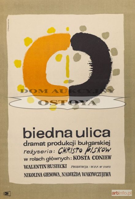 MŁODOŻENIEC Jan | Plakat do filmu BIEDNA ULICA, 1960