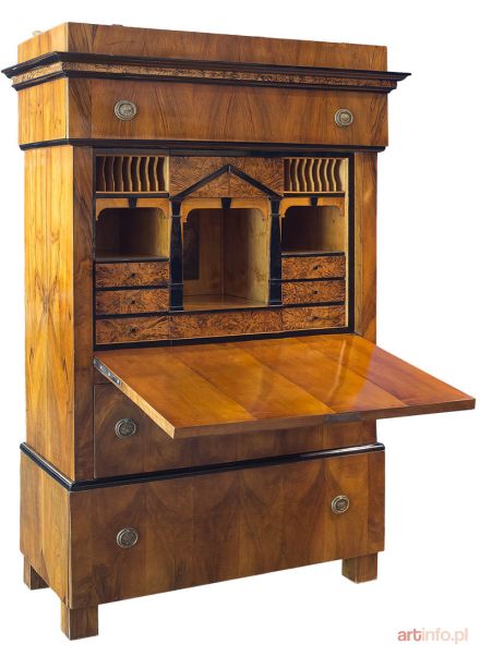 Sekretera biedermeier, Wiedeń (?), poł. XIX w.