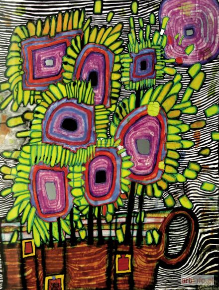 HUNDERTWASSER Friedensreich | HOMMAGE A VAN GOGH, 1998