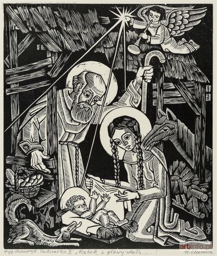 CHOMICZ Witold | Pastorałka II - Rąbek z głowy zdjęła..., 1938