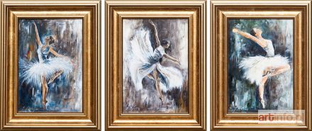 SIKIEWICZ-WOJTASZEK Aurelia | Baletnice (tryptyk), 2019