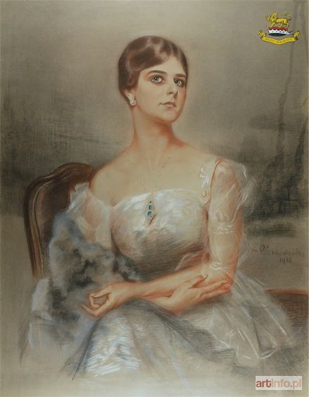 ATTESLANDER Zofia | Portret młodej damy, 1916