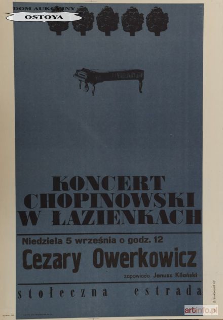 ŻUKOWSKA Danuta | Plakat KONCERT CHOPINOWSKI W ŁAZIENKACH, 1965