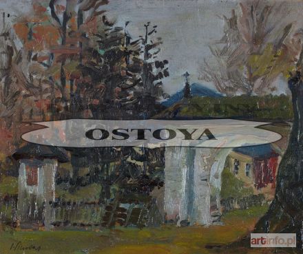 PINKAS Ignacy | PRZED KOŚCIELNĄ BRAMĄ, ok. 1918