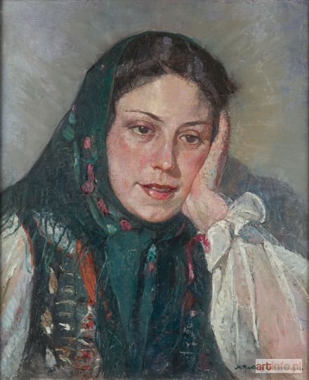 RAKOWSKI Mieczysław | Portret kobiety (Payssane Polonaise), 1946 r.