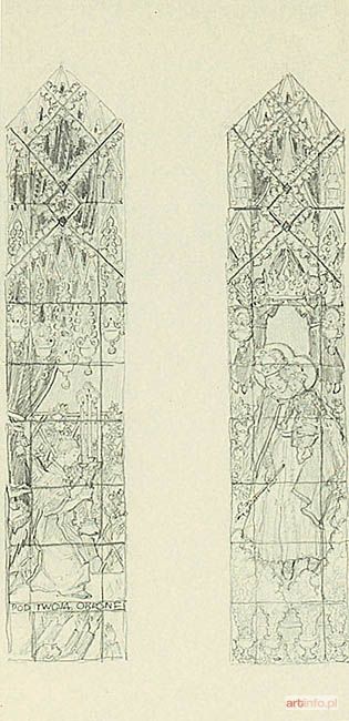 MEHOFFER Józef | Projekt witraży do kościoła Św. Stanisława Kostki na Dębnikach w Krakowie, 1932-38