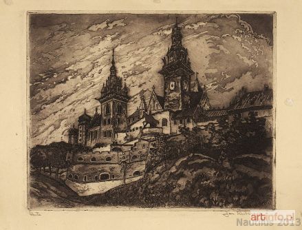 RUBCZAK Jan (Dubczak) | Wawel. Widok na katedrę, ok. 1913