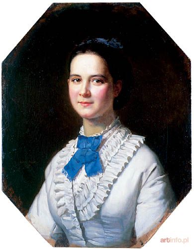 BEGAS Oskar | PORTRET MŁODEJ KOBIETY, 1870 r.