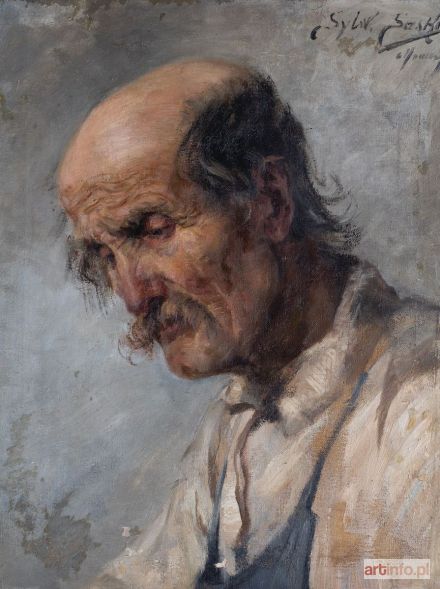 SASKI Sylweriusz | PORTRET MĘŻCZYZNY, 1896