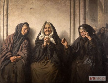 REYZNER Mieczysław | Modlące się kobiety, 1892