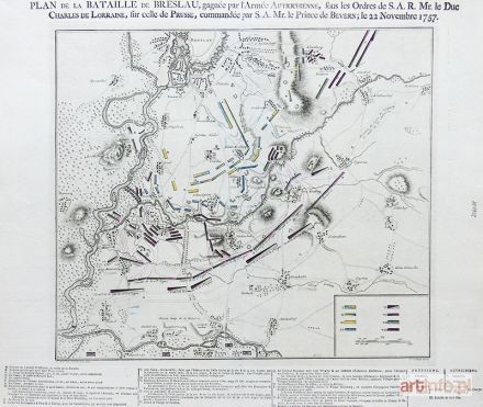 SCHLEY Jakob van der (Jacobus) | Plan de la Bataille de Breslau, gagnée par l'Armée Autrichienne...