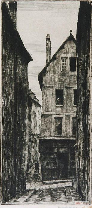 PANKIEWICZ Józef | Uliczka z Chartres [Chartres - une rue],