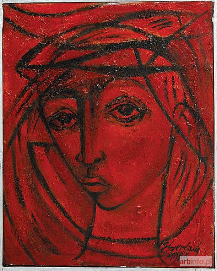 GERLACH Eugeniusz | Portret czerwony, 1986