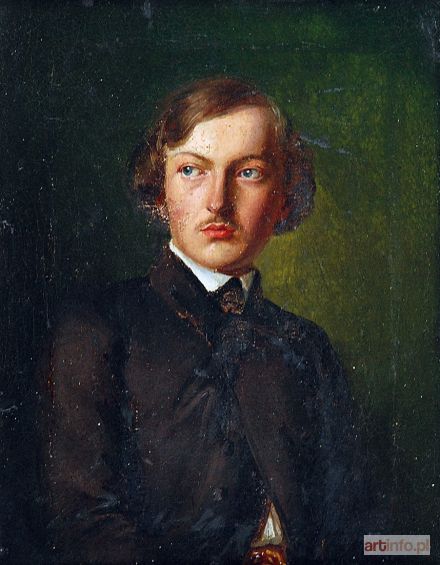 SIMMLER Józef | Portret młodego mężczyzny - Karol Zeidler - górnik, 1844