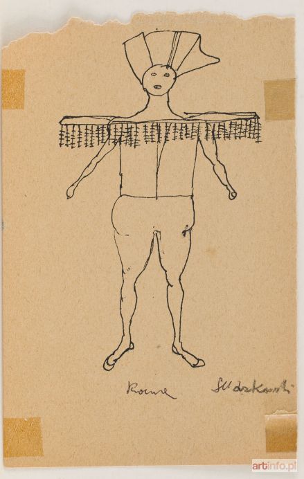 MARKOWSKI Eugeniusz | Romae - Projekt kostiumu dla Teatro Delle Arti w Rzymie, około 1948 r.