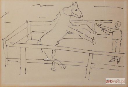 RABINOWICZ Bencion (Benn) | Cheval dans le manège (1956)