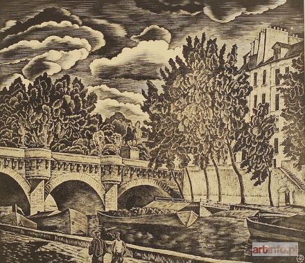 PŁOSZAY Leon | Paryż ? Pont Neuf I, 1937