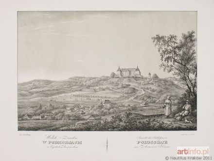 LANGE Antoni | Widok zamku w Podhorcach w cyrkule złoczowskim, 1823