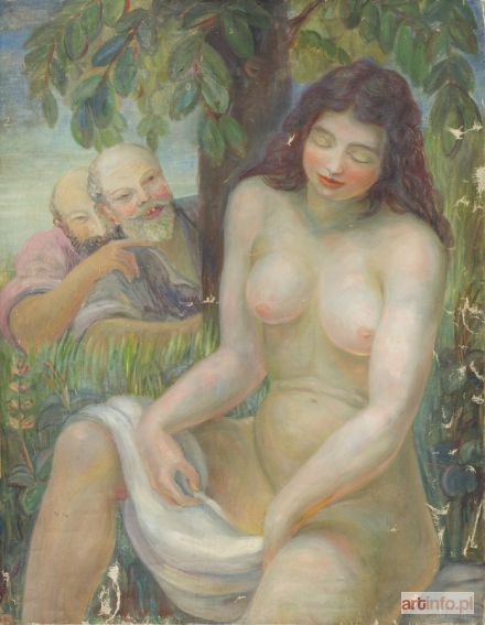 CYANKIEWICZ Zdzisław (CYAN) | Zuzanna i starcy, 1945 r.