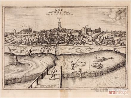 HOUFNAGLIUS Georgius | Panorama Ens, 1617