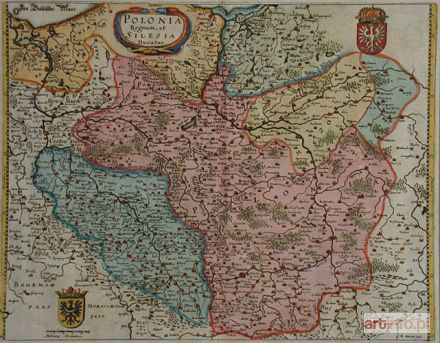 MERIAN Matthäus | Mapa Polski i Śląska