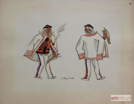 STRYJEŃSKA Zofia | Z teki 'Polish Peasants costumes', pl. 24 (Copyright by C. Szwedzicki, 1939)