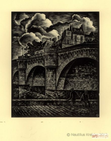 PŁOSZAY Leon | Paryż. Pont Neuf, 1936