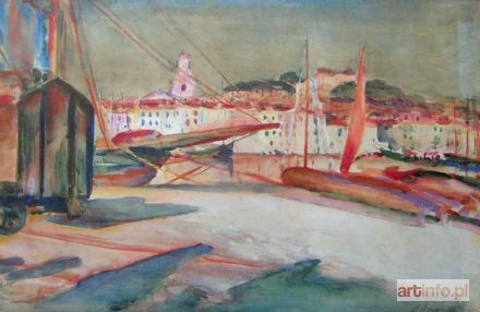 GROTT Teodor | Port o zachodzie. St. Tropez, 1917