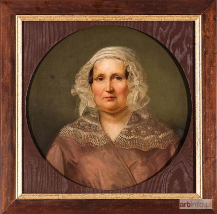 OENICKE Clara Wilhelmine | PORTRET KOBIETY W BIAŁYM CZEPCU, 1847