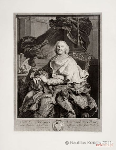 DREVET Imbert Pierre | Andre Hercules Cardinal de Fleury, 1730