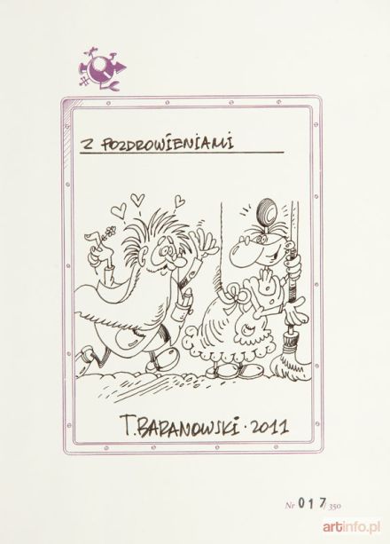 BARANOWSKI Tadeusz | Profesorek Nerwosolek i Entomologia Motylkowska, ilustracja komiksowa, 2011 r.