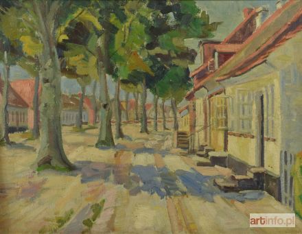 Słoneczny dzień w małym miasteczku