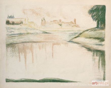 HRYNKOWSKI Jan Piotr (Hryńkowski) | Panorama z widokiem Wawelu, 1926