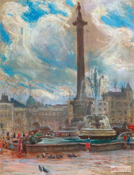 SERAFIN Władysław | Kolumna Nelsona przy Trafalgar Square w Londynie, ok. 1965