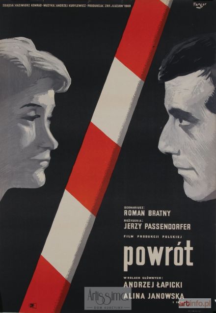 FANGOR Wojciech | Plakat filmowy Powrót, 1960