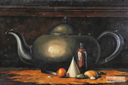 MICHALIK Marian | Martwa natura z dzbanem (w typie trompe l`oeil), 1994