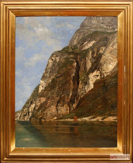 SCHWEITZER Adolf Gustaw | Fiord, 1880 r.