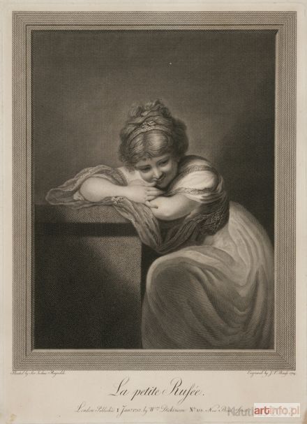 BAUSE Johann Friedrich | Le petite Rusée [Mała śmieszka], 1785