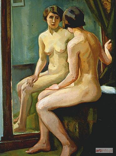 WIDYMSKA-KRATOCHWILA Józefa | Akt w lustrze, 1926