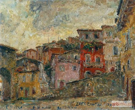 ZAKRZEWSKI Włodzimierz | L'Aquila - Piazza di Porta Bazzano, 1964